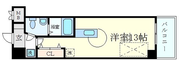 比治山橋駅 徒歩5分 4階の物件間取画像